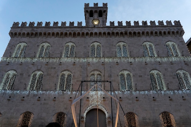 Chiavari città medievale storica street ights per natale