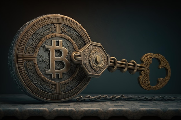 Chiave d'oro Bitcoin AI