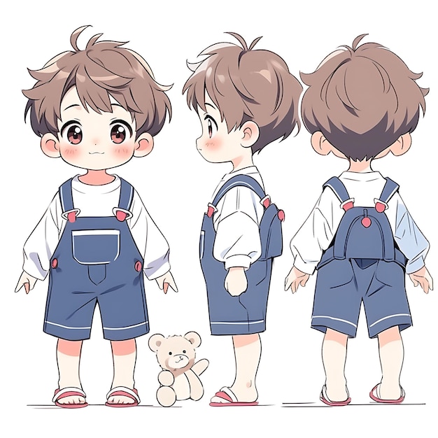 Chibi Anime Fashion Disegni di personaggi accattivanti e illustrazioni colorate per i bambini della moda