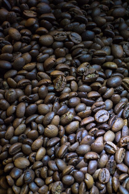 Chicchi di caffè tostato