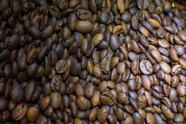 Chicchi di caffè tostato