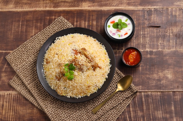 Chicken biryani Kerala matrimonio pollo dhum biriyani fatto con riso jeera