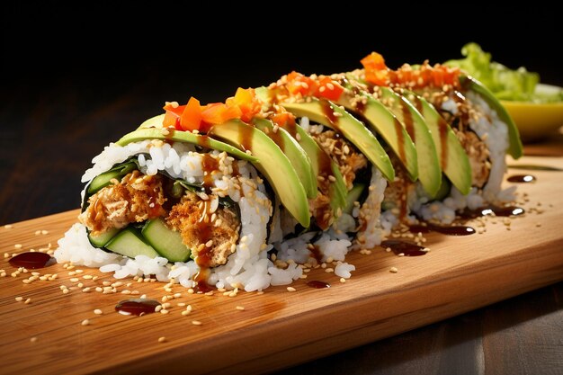 Chicken Salad Sushi Roll Twist