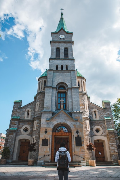 Chiesa a zakopane polonia montagne tatra