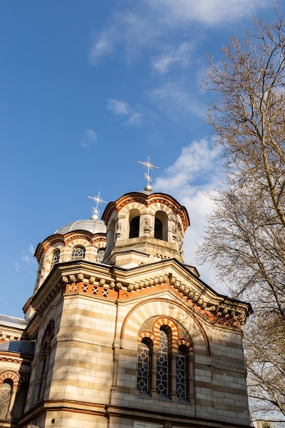 Chiesa antica costruzione chiesa di San Pantelimon Chisinau Moldavia