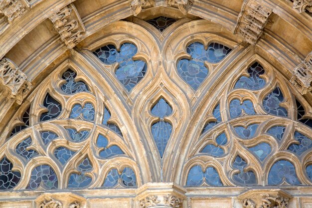 Chiesa cattedrale finestra Oviedo Asturias Spagna