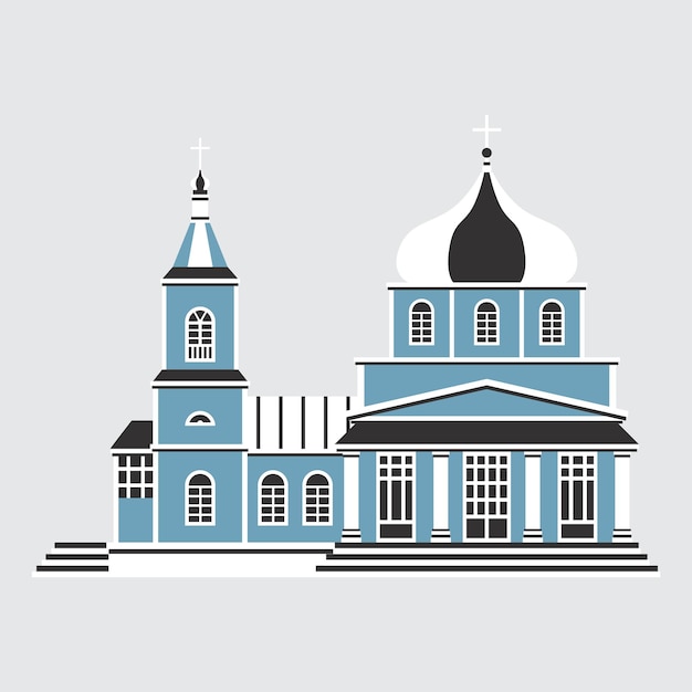 Chiesa chiesa ortodossa Facciata di un edificio religioso architettura russa