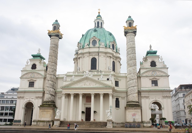 Chiesa di San Carlo a Vienna, Austria.