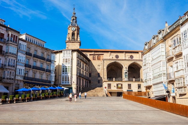 Chiesa di San Miguel in piazza Virgen Blanca a Vitoria-Gasteiz, Spagna