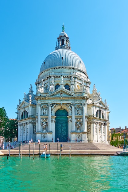 Chiesa di Santa Maria della Salute a Venezia in Italia. Architettura italiana, paesaggio urbano