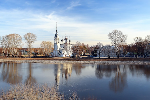 Chiesa di Vologda, chiesa cristiana ortodossa, monastero di Vologda nord russo, turismo dei pellegrini