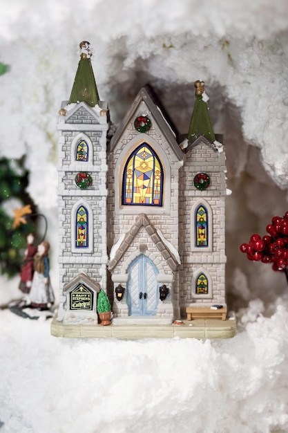 Chiesa in miniatura di Natale