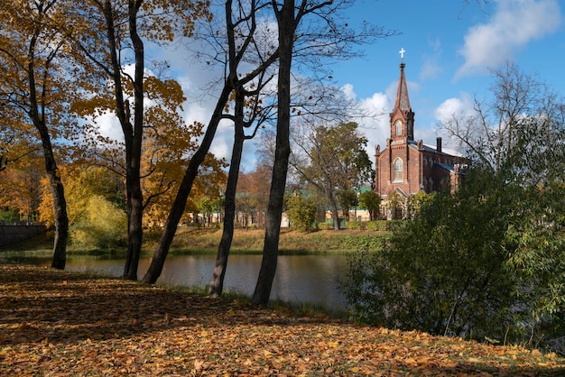 Chiesa luterana della Resurrezione di Cristo a Carskoe Selo Pushkin San Pietroburgo Russia