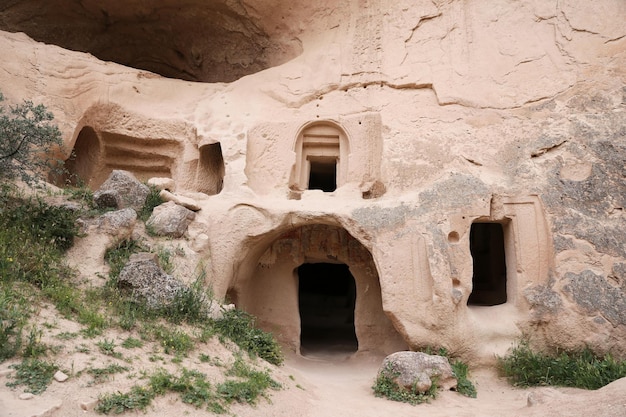 Chiesa rupestre nella valle di Zelve Cappadocia