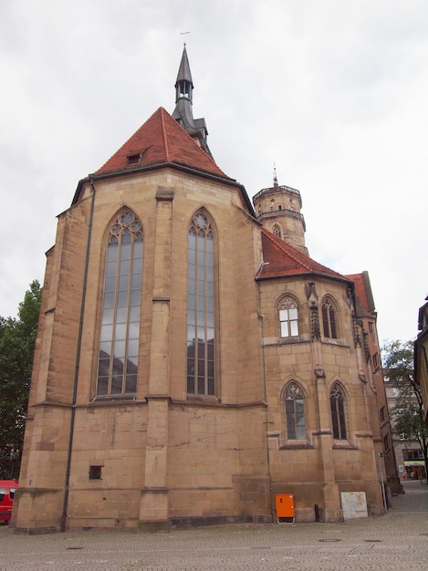 Chiesa Stiftskirche in Schillerplatz a Stoccarda, Germania