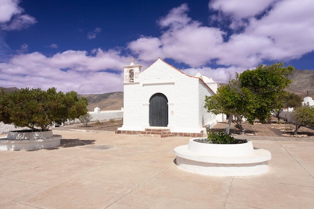 Chiesa sull'isola di Fuerteventura, Isole Canarie, Spagna