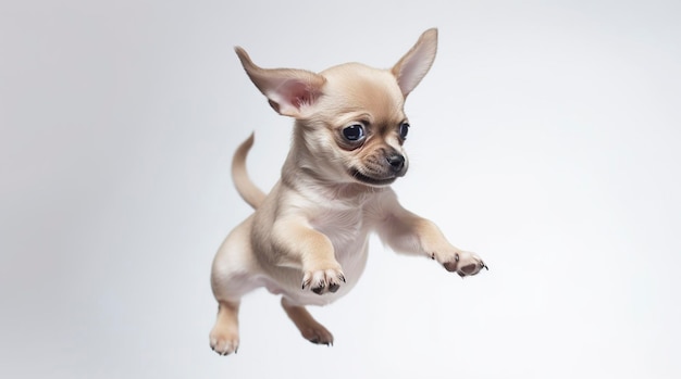 Chihuahua che vola in aria IA generativa