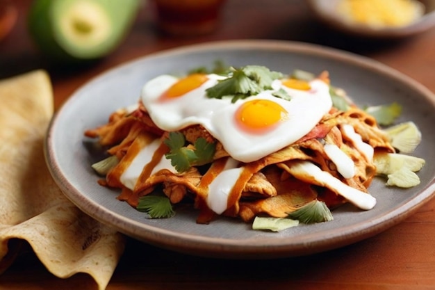 Chilaquiles con pollo