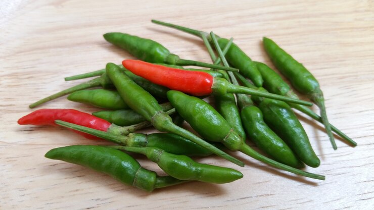 Chili Peppers caldo rosso e verde