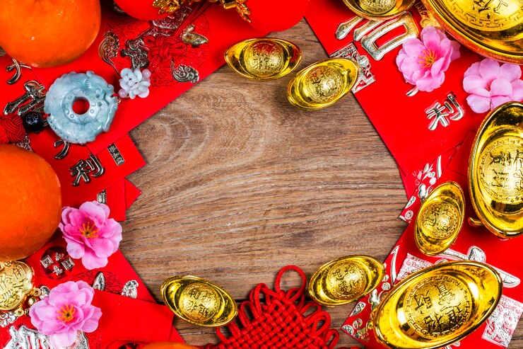 Photo chinese new year festival decorations