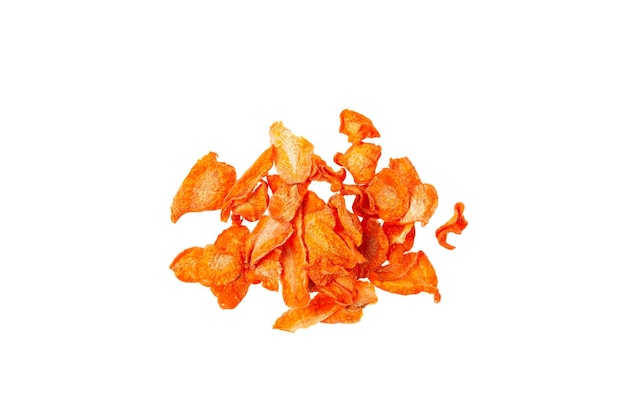 Chips di verdure Fette di carote essiccate Verdure disidratate Chips di carote essiccate Snack vegani sani