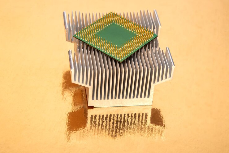 Foto chipset e dissipatore di calore per componenti elettronici dell'industria informatica