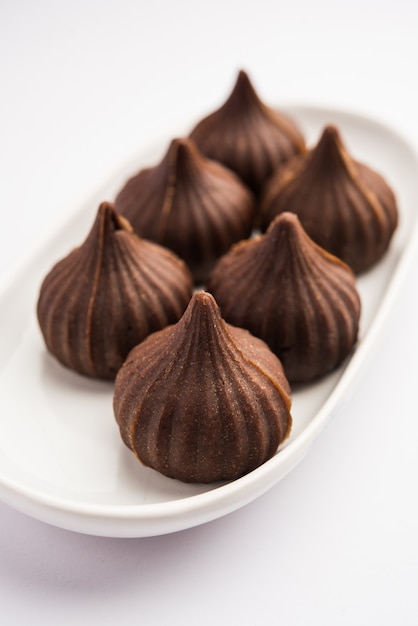 Chocolate Modak - Cibo dolce indiano offerto a Lord Ganesha su chaturthi