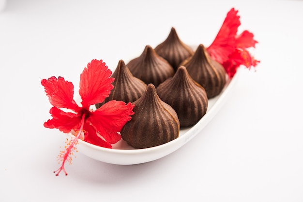 Chocolate Modak - Cibo dolce indiano offerto a Lord Ganesha su chaturthi