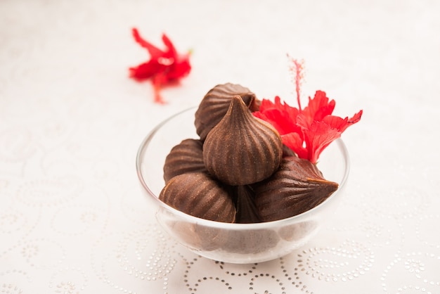 Chocolate Modak - Cibo dolce indiano offerto a Lord Ganesha su chaturthi