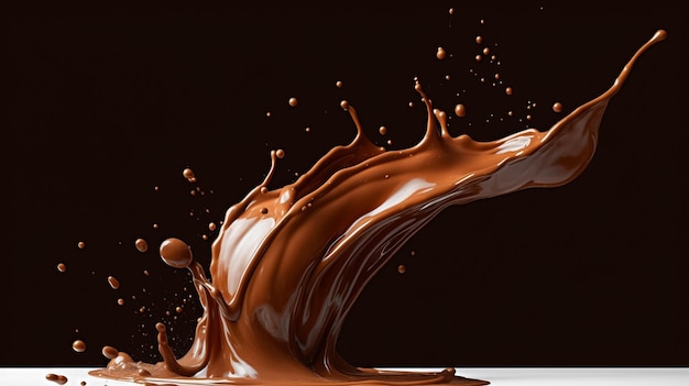 Chocolate splash