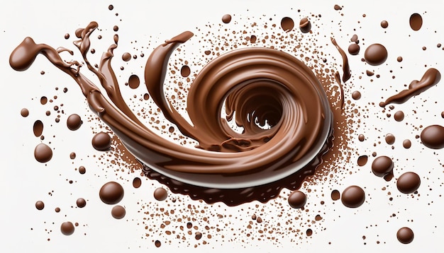 Chocolate Tornado Swirls Whirlwind Splashs amp Splatters