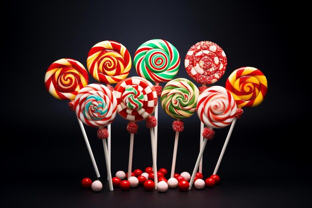 Christmas Food Lollipop porta l'allegria delle vacanze Generative di Ai