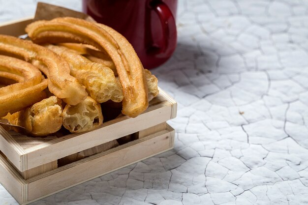 Churros con cioccolata calda