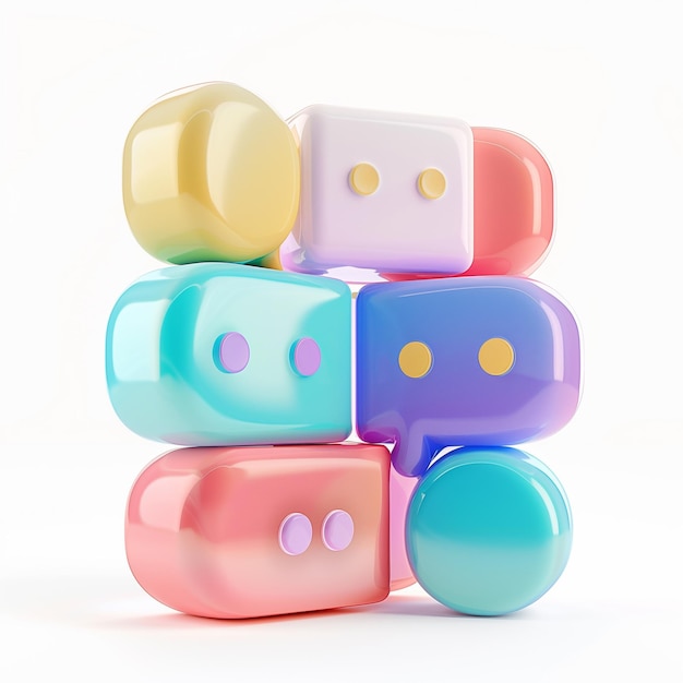 Ci sono cinque contenitori a forma di pillola di diversi colori impilati l'uno sopra l'altro.