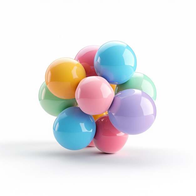 Ci sono molti palloncini che hanno la forma di una palla generativa ai