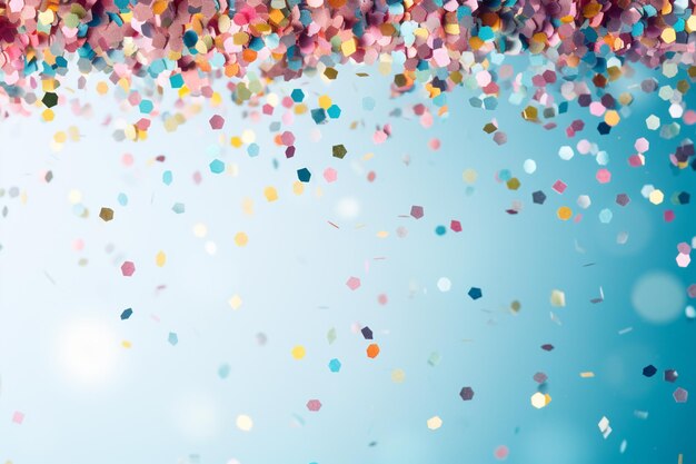 ci sono molti punti di confetti che cadono dal cielo generativo ai