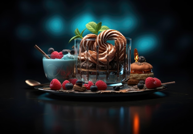 Ciambelle torta al cioccolato cupcake