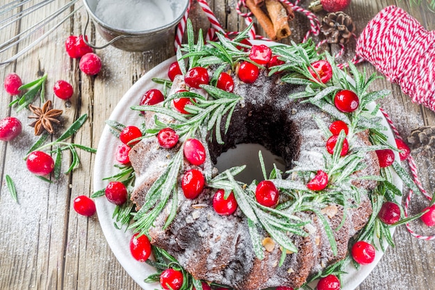 Ciambellone al cioccolato fondente al cioccolato fondente