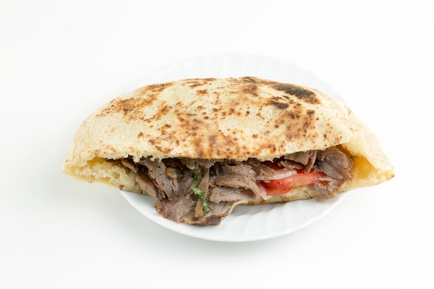 Cibi turchi deliziosi tradizionali; Panino al doner kebab