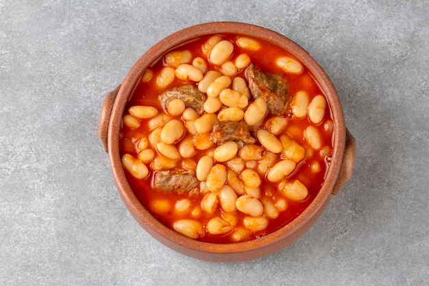 Cibi turchi fagioli secchi Fagioli con carne macinata kuru fasulye