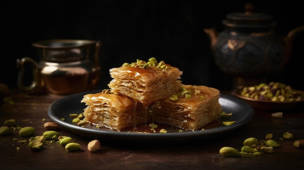 Cibo baklava del MEDIO ORIENTE