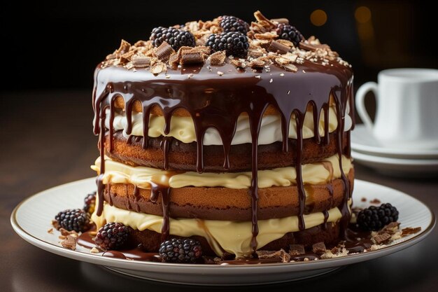 cibo di sfondo per la torta di compleanno al cioccolato 538jpg