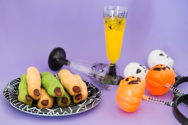 Cibo e bevande per la festa di Halloweeen