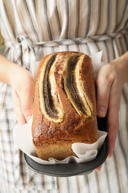 Cibo gustoso con la banana concetto di cibo gustoso con le banane