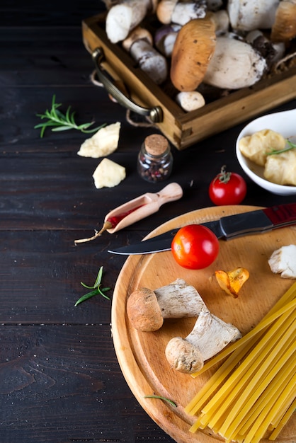 Cibo italiano, ingrediente della ricetta degli spaghetti