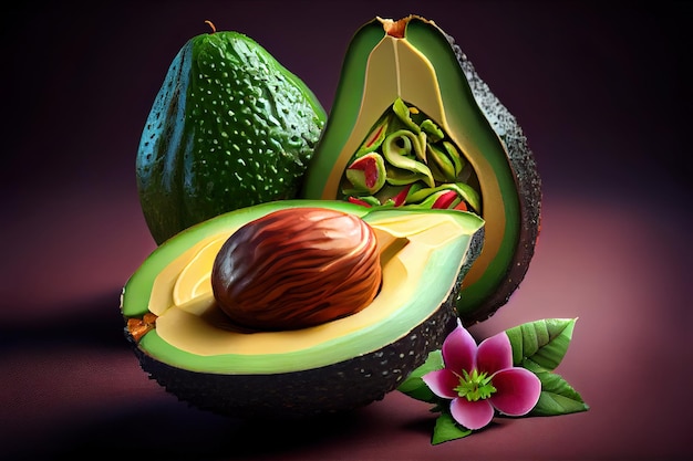 Cibo messicano all'avocado