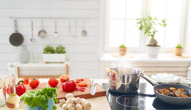 Cibo per una cena in famiglia.