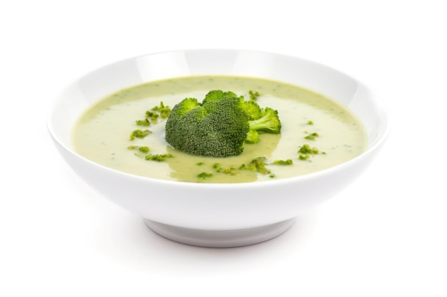 Cibo per zuppa di crema di broccoli Cena cibo sano al cucchiaio da pasto Genera Ai