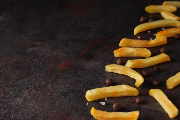 Cibo spazzatura di concetto di fast food di patate fritte