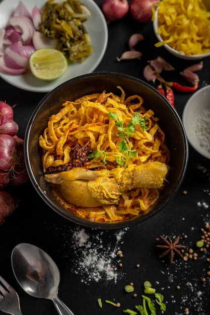 Cibo tailandese del nord di Khao Soi